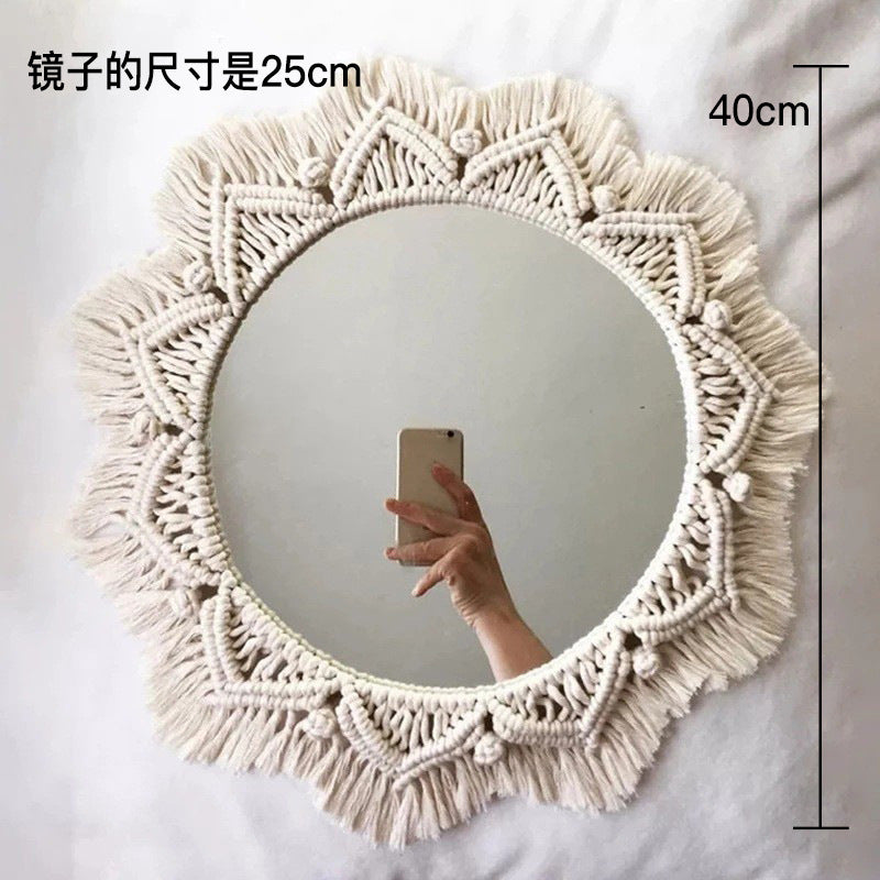 woven wall mirror