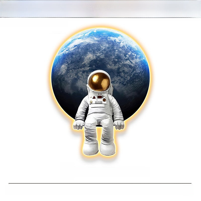 Modern 3D Wall Clock with Decorative Light