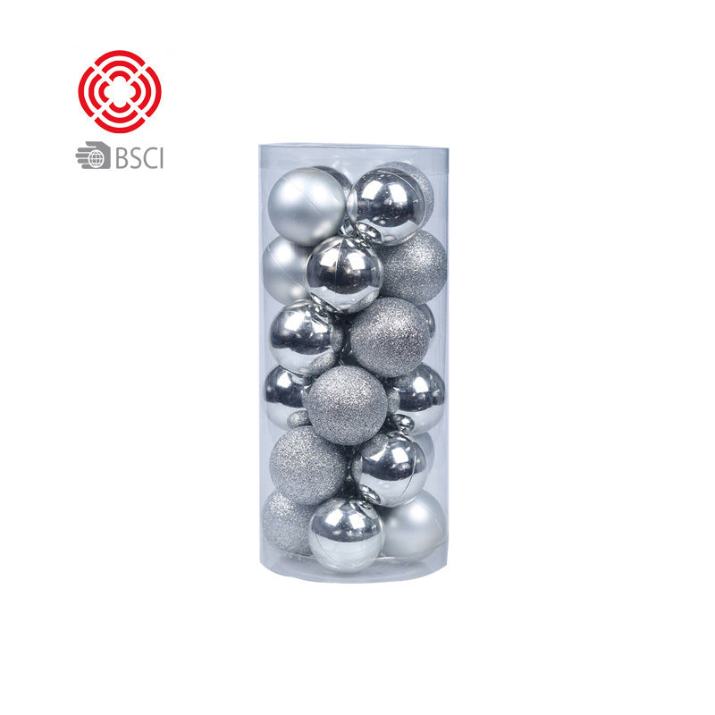 Plastic electroplated balls Christmas tree pendant