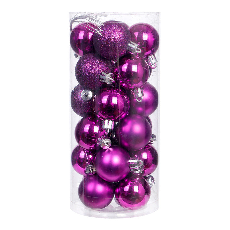 Plastic electroplated balls Christmas tree pendant