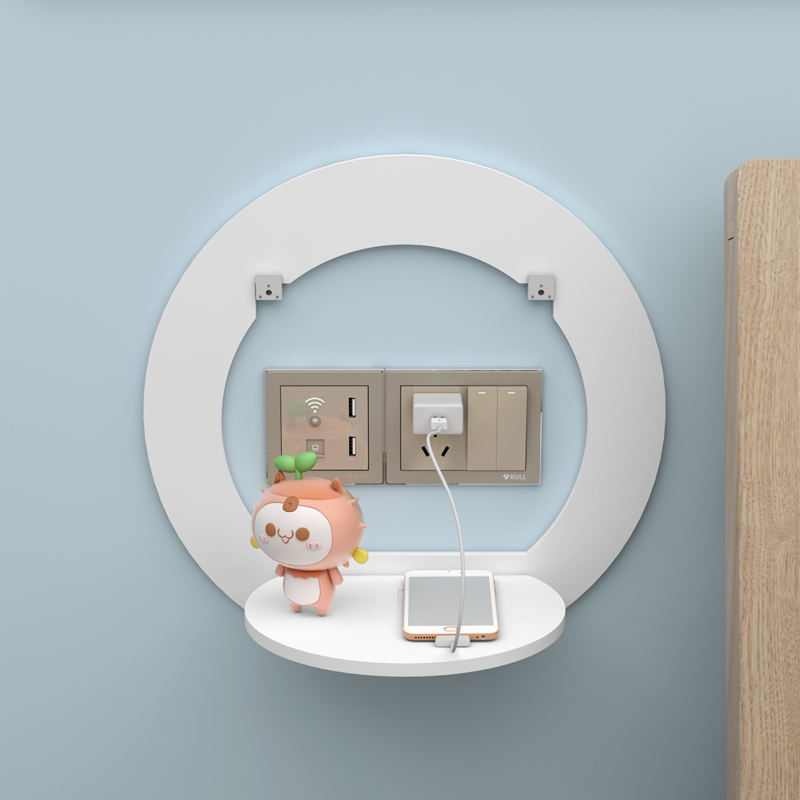 Punch-Free Wall Mount Shelf for Storage and Decoration