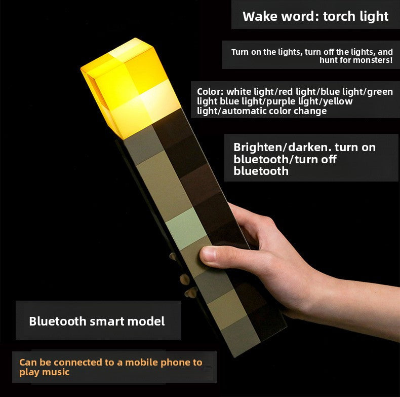 Rechargeable LED Toy Torch with Multi-Color Lighting