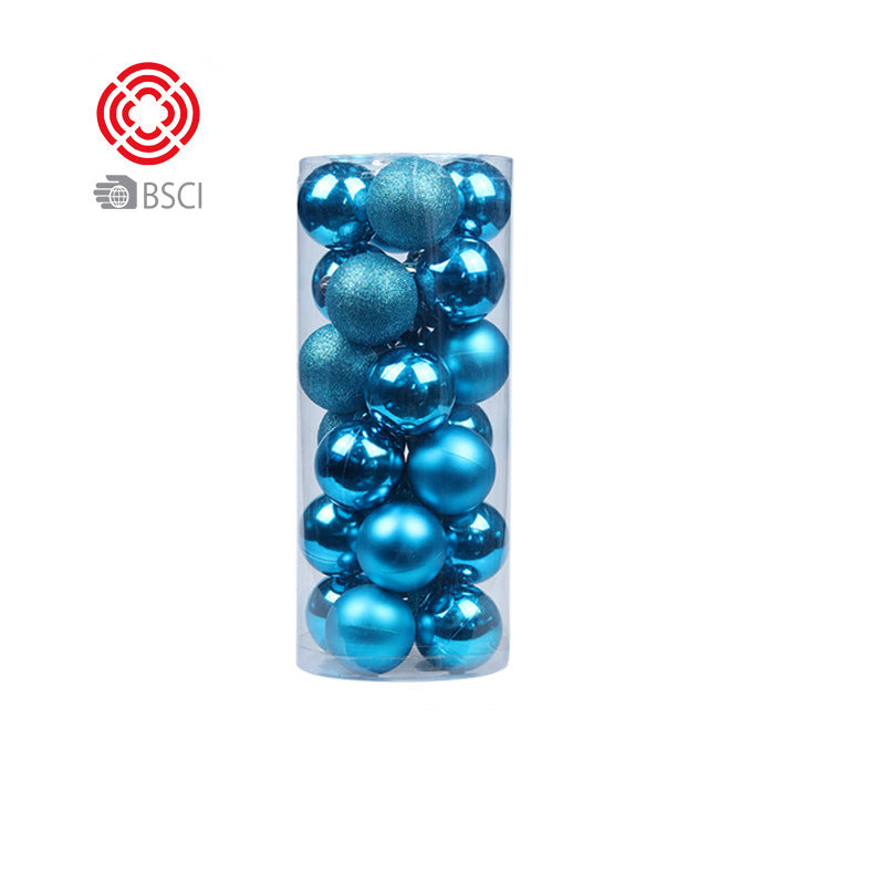 Plastic electroplated balls Christmas tree pendant