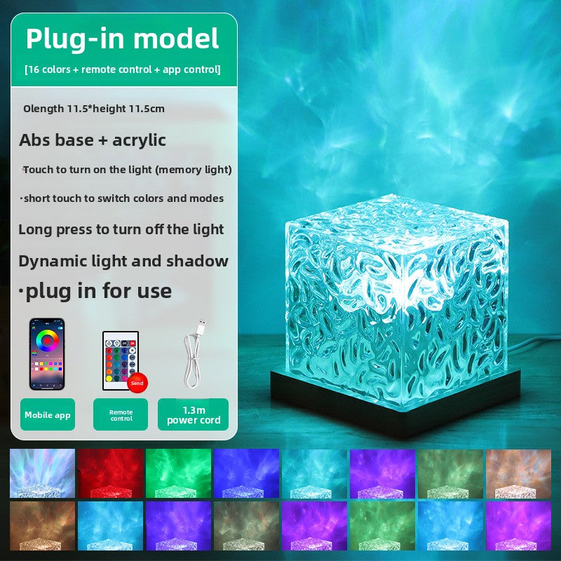 Christmas ripple pattern bedroom bedside lamp