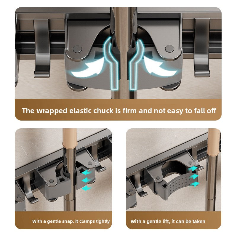 Powerfull mop wall hook