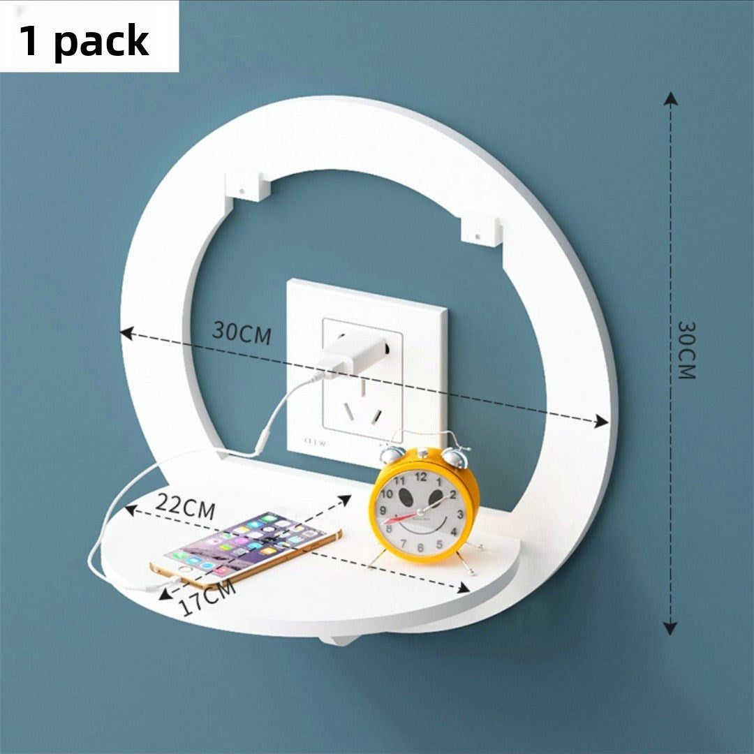 Punch-Free Wall Mount Shelf for Storage and Decoration