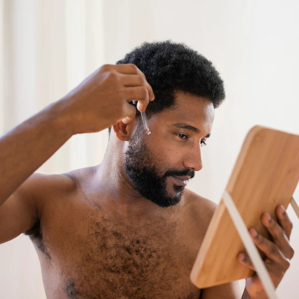 AfroBeard Beard Growth Bundle: Classic Beard Oil & Deluxe Beard Roller
