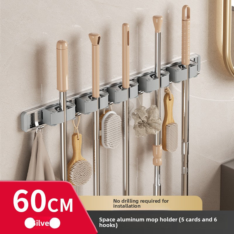 Powerfull mop wall hook