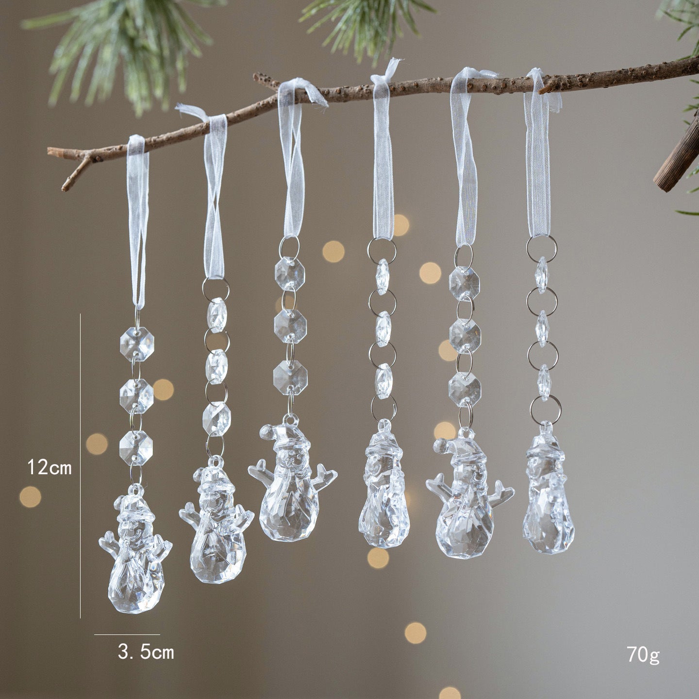 Christmas Tree Decoration Snowflake Pendant