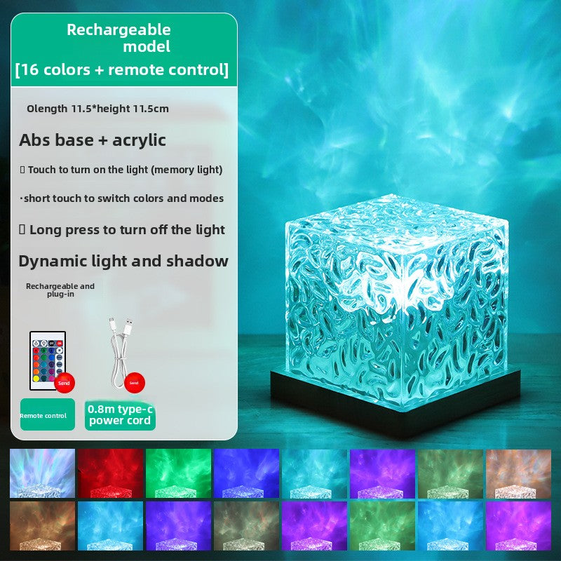 Christmas ripple pattern bedroom bedside lamp