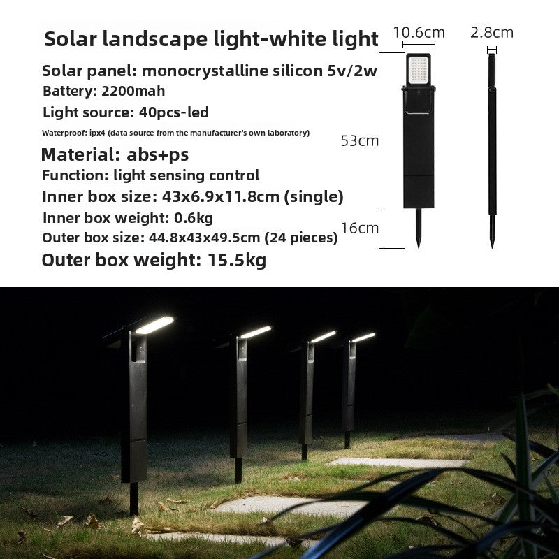 Solar Powered Outdoor Garden Light with Auto On/Off