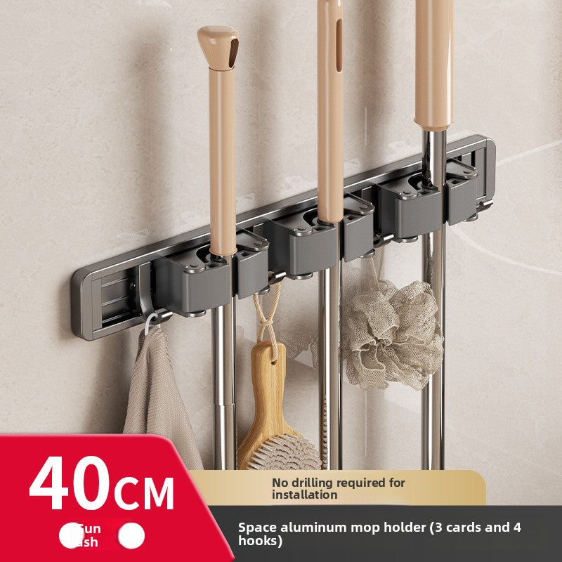 Powerfull mop wall hook