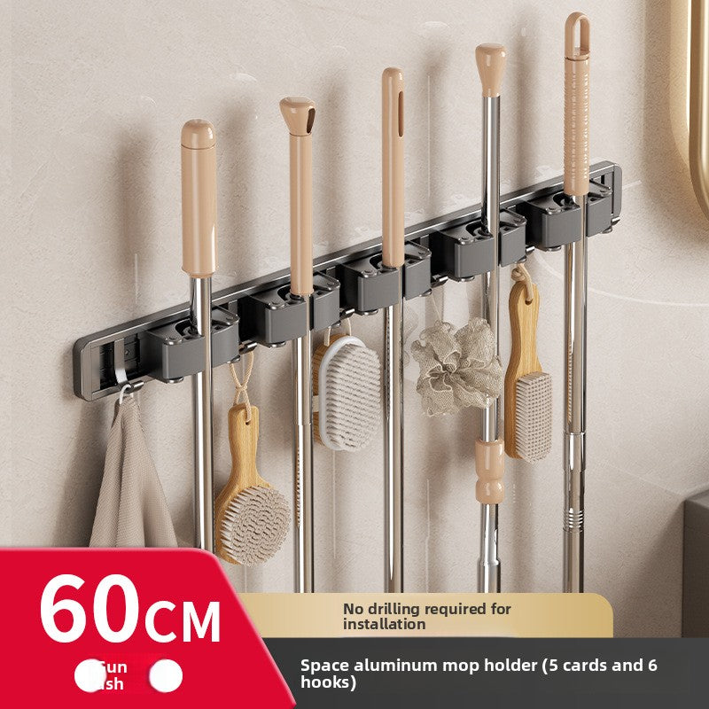 Powerfull mop wall hook