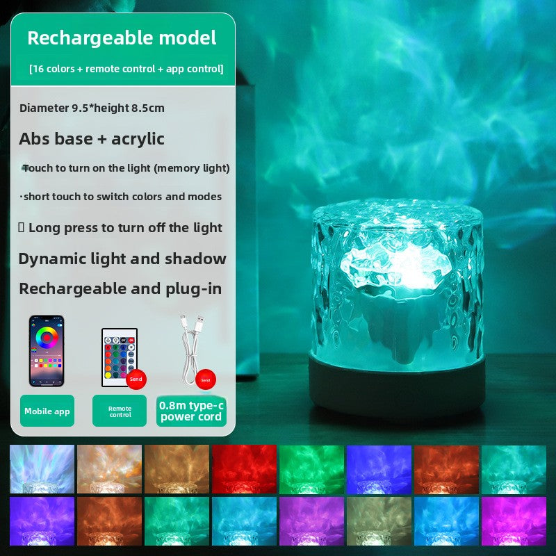 Christmas ripple pattern bedroom bedside lamp