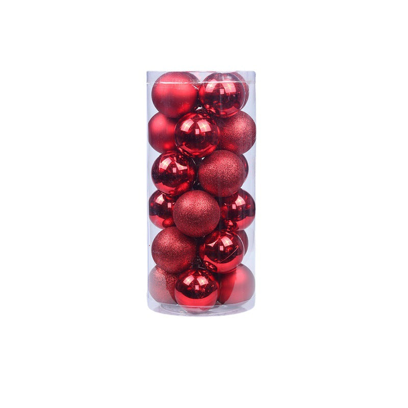 Plastic electroplated balls Christmas tree pendant