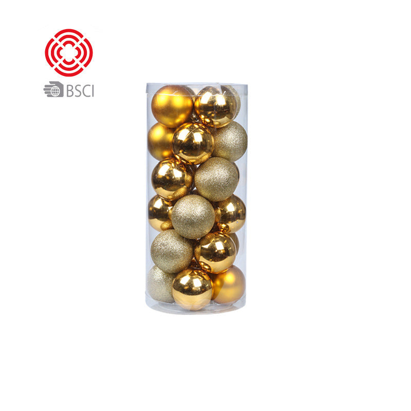 Plastic electroplated balls Christmas tree pendant