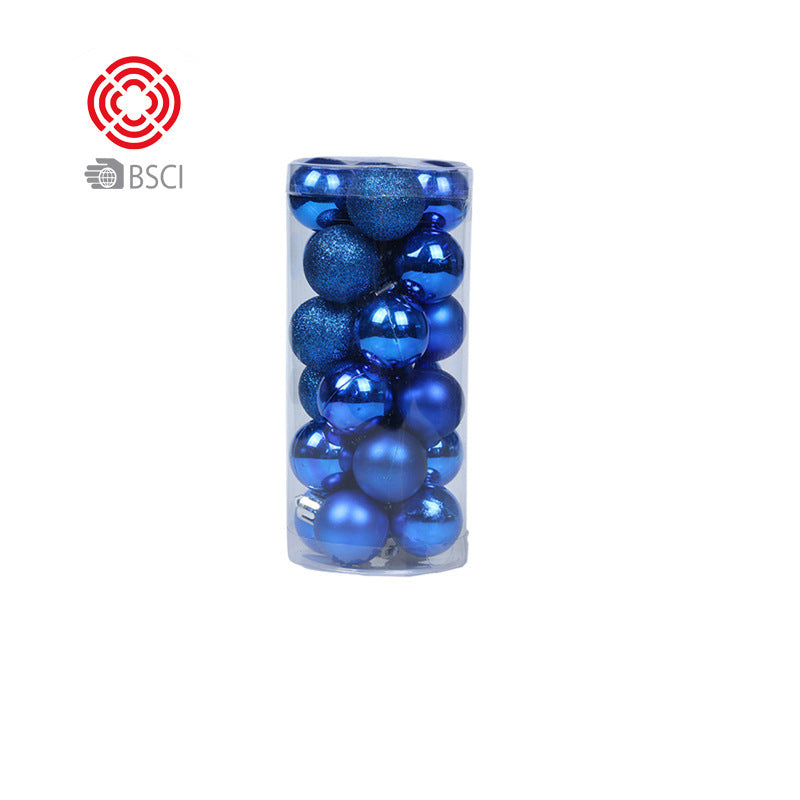 Plastic electroplated balls Christmas tree pendant