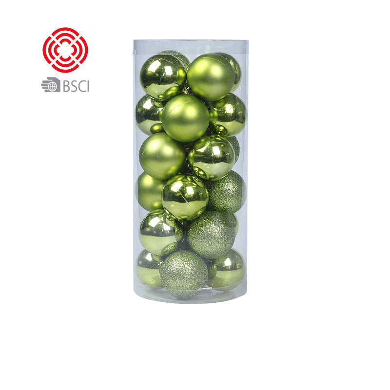 Plastic electroplated balls Christmas tree pendant