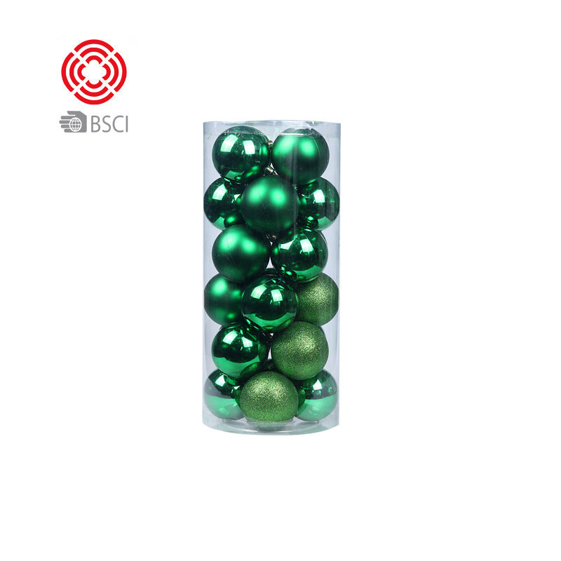 Plastic electroplated balls Christmas tree pendant