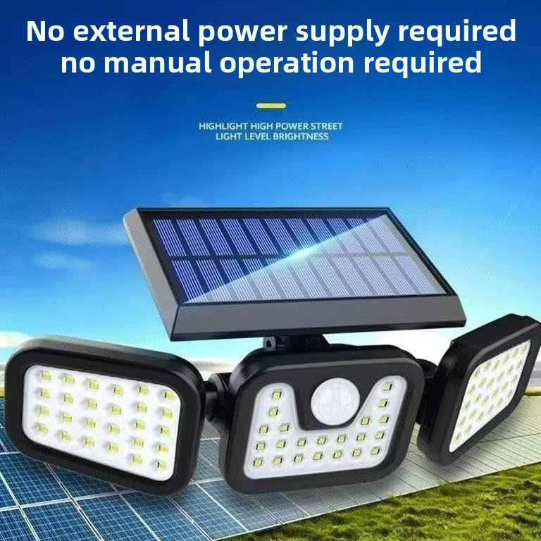 Rotatable Solar Wall Light with Motion Sensor and Waterproof Design