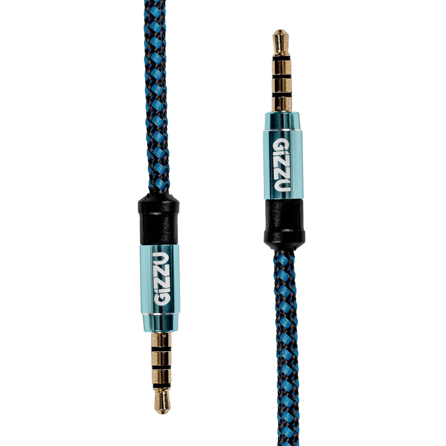 Gizzu 3.5mm AUX Cable 1.5m – Black/Blue