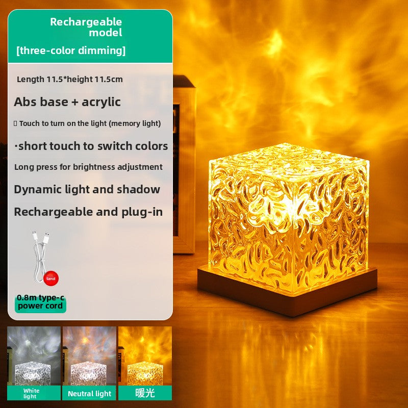 Christmas ripple pattern bedroom bedside lamp