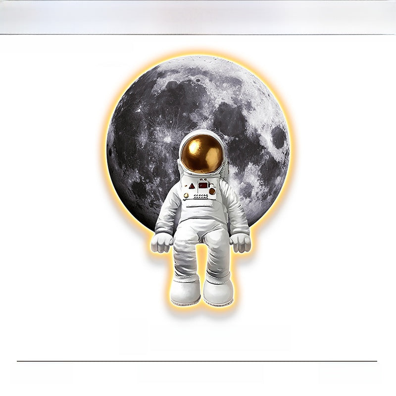 Modern 3D Wall Clock with Decorative Light