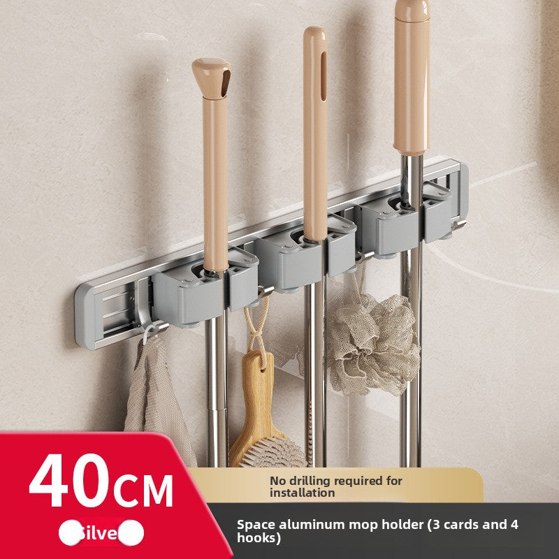 Powerfull mop wall hook