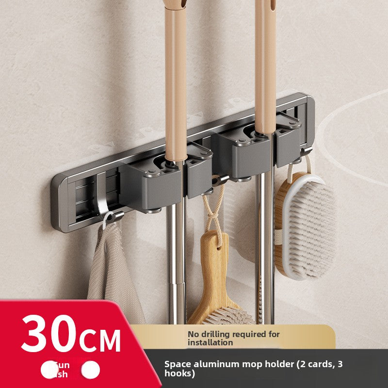 Powerfull mop wall hook