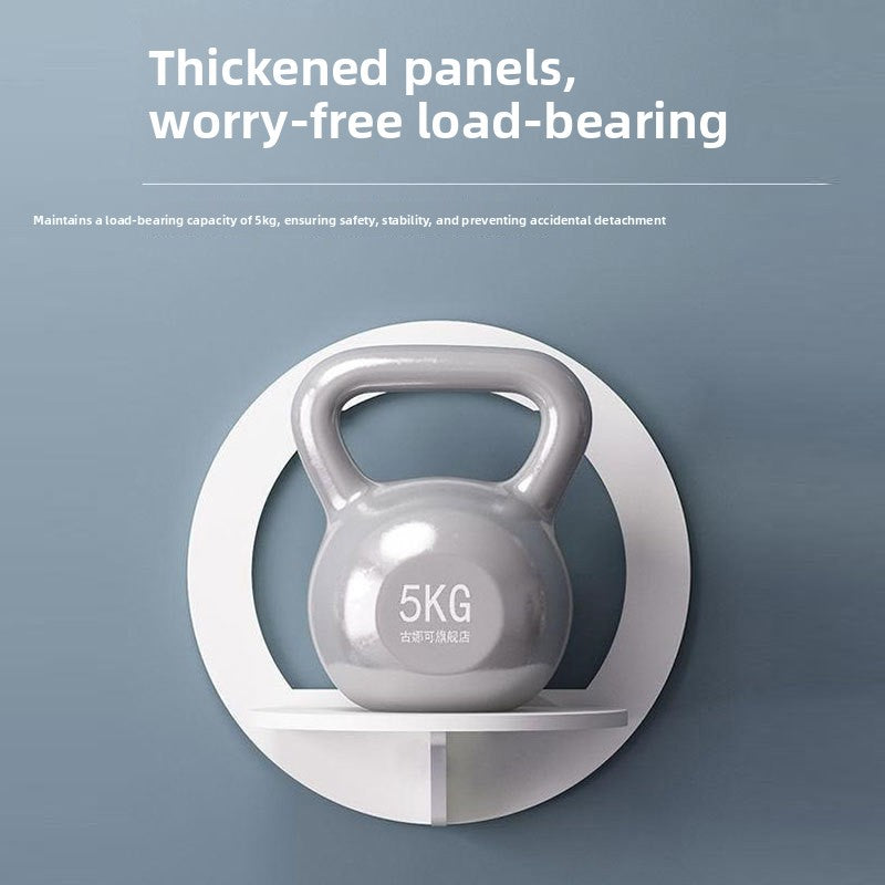 Punch-Free Wall Mount Shelf for Storage and Decoration