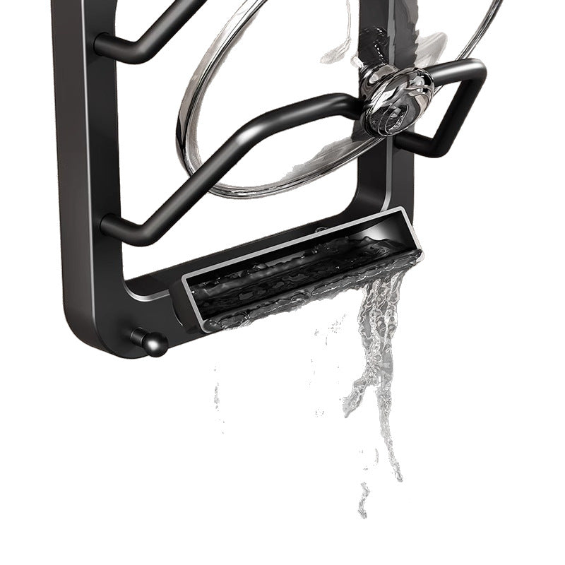 Wall-mounted kitchen storage rack