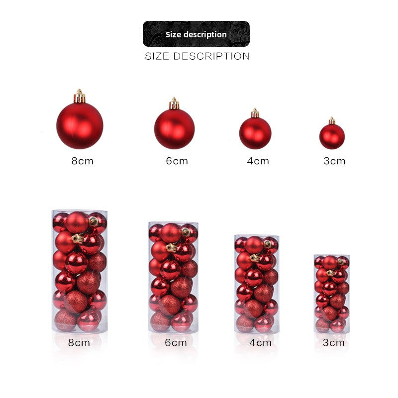 Plastic electroplated balls Christmas tree pendant