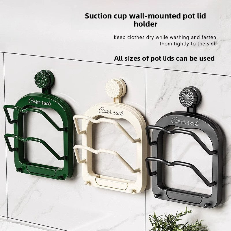 Wall-mounted kitchen storage rack