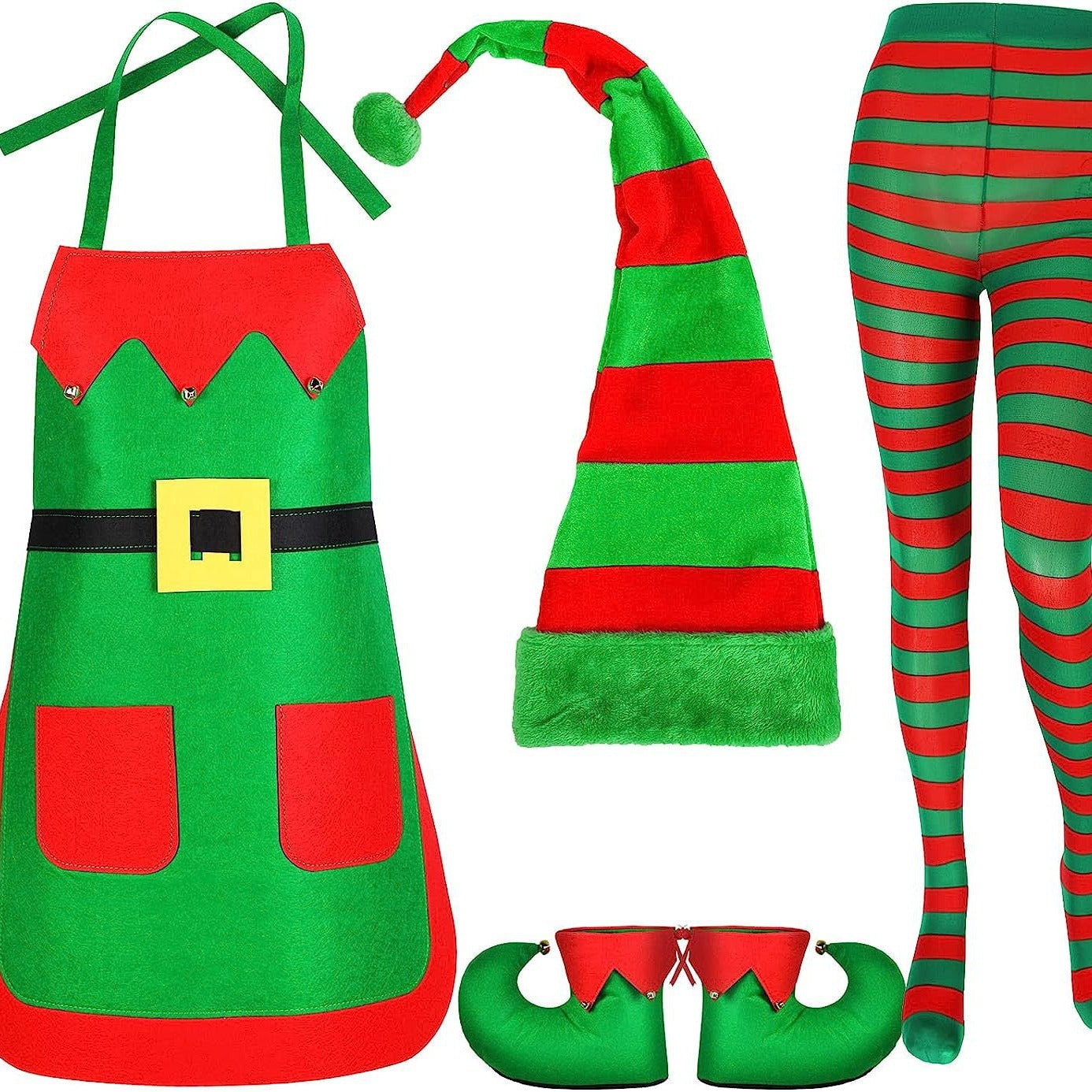 Christmas Party Apron and Hat Set