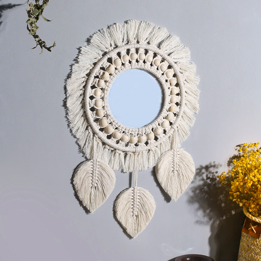 woven wall mirror