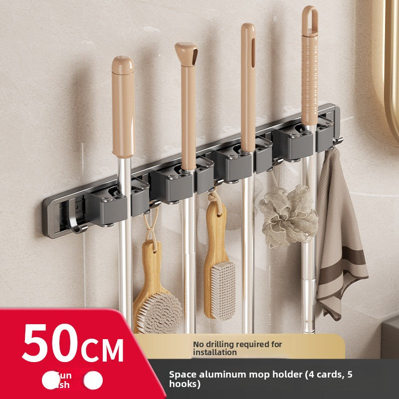 Powerfull mop wall hook