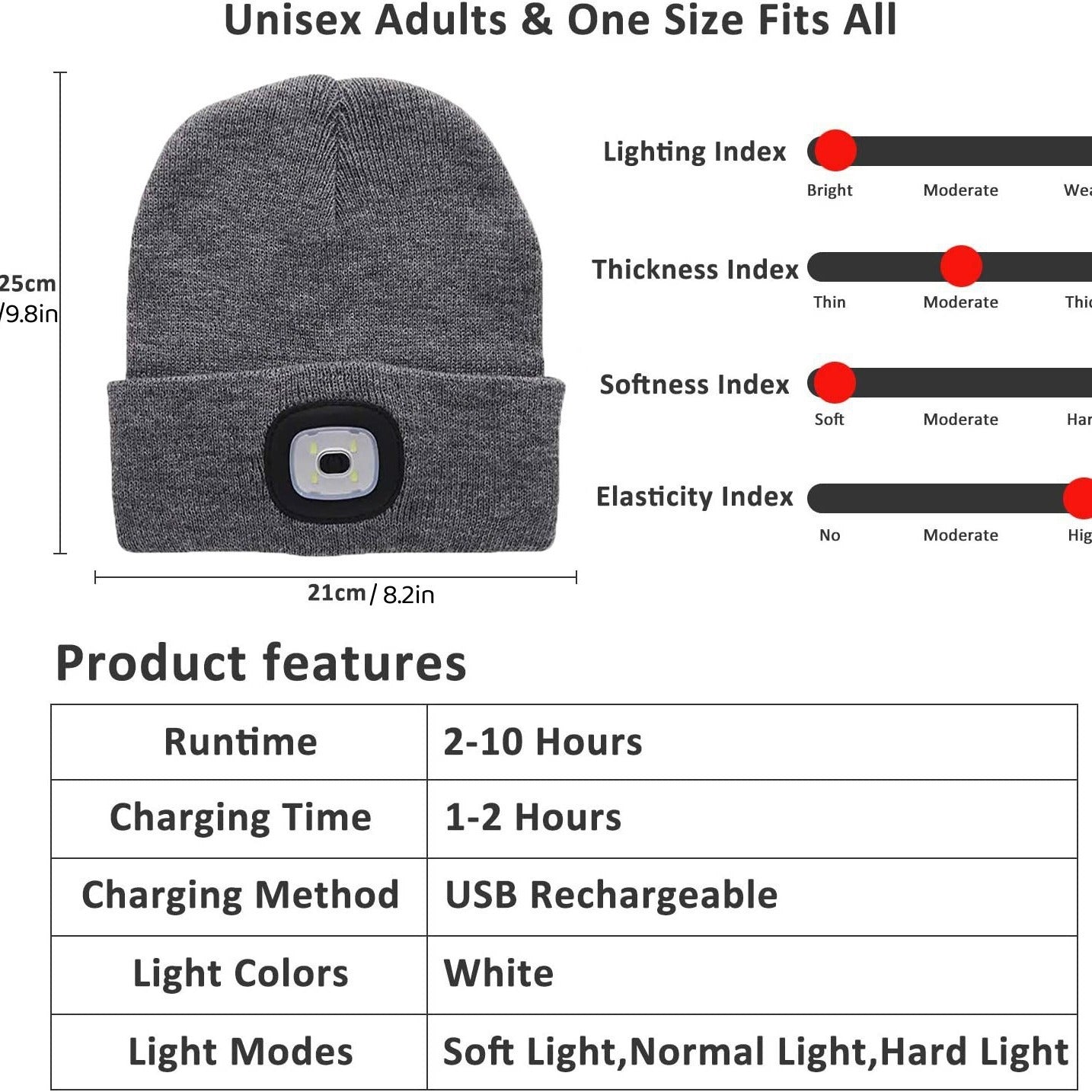 LED knitted cap
