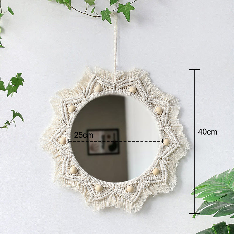 woven wall mirror