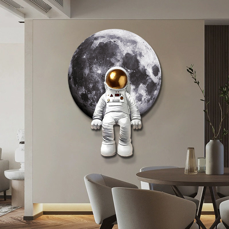 Modern 3D Wall Clock with Decorative Light