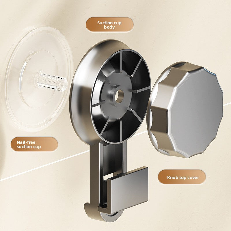 Suction cup wall-mounted storage rack