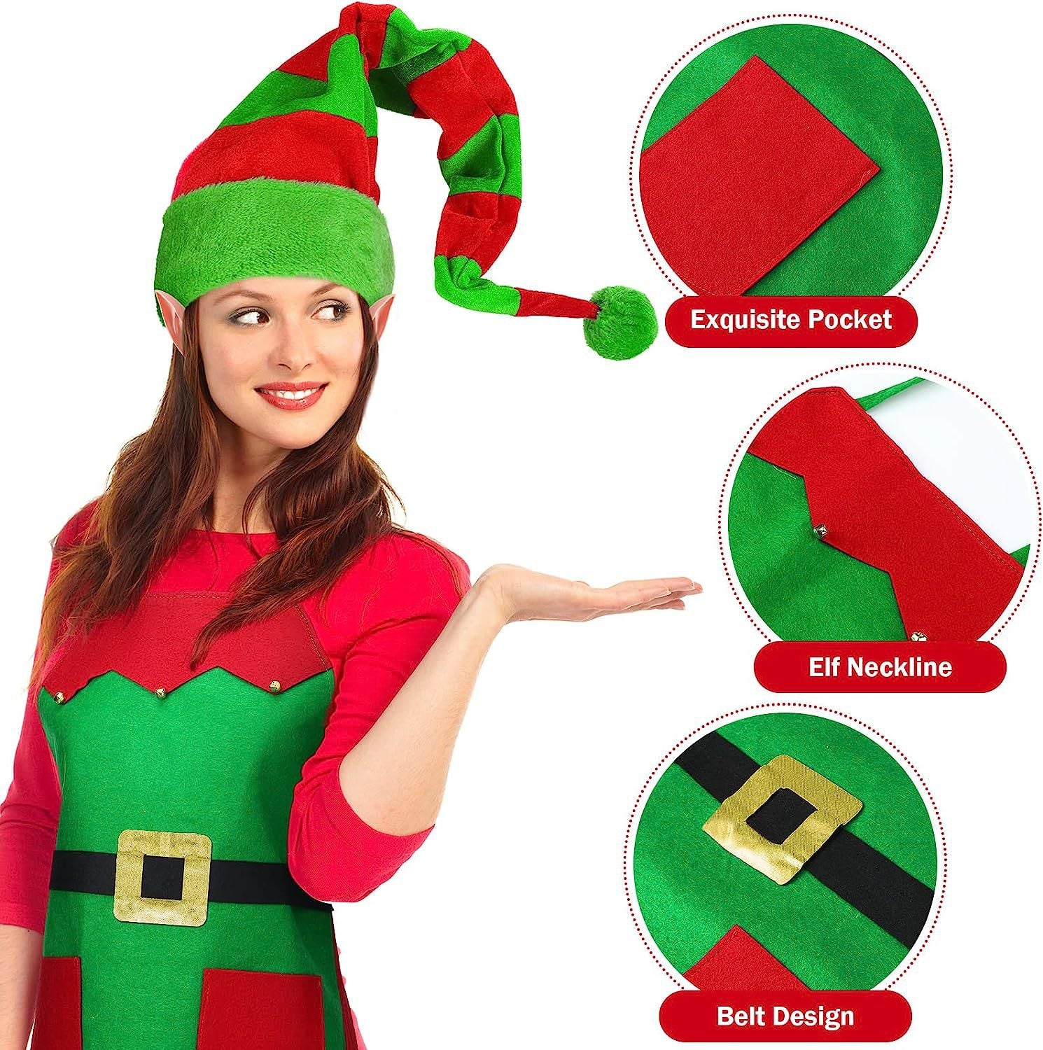 Christmas Party Apron and Hat Set
