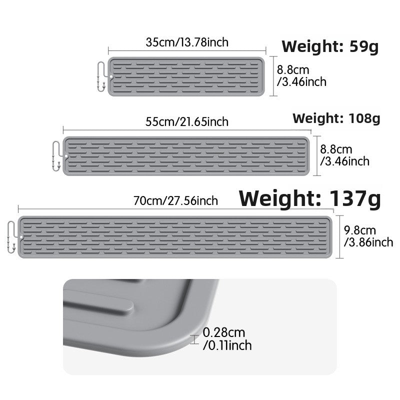 Long strip anti-slip mat