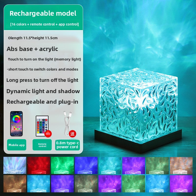 Christmas ripple pattern bedroom bedside lamp