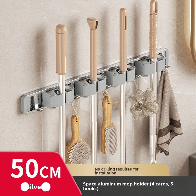 Powerfull mop wall hook