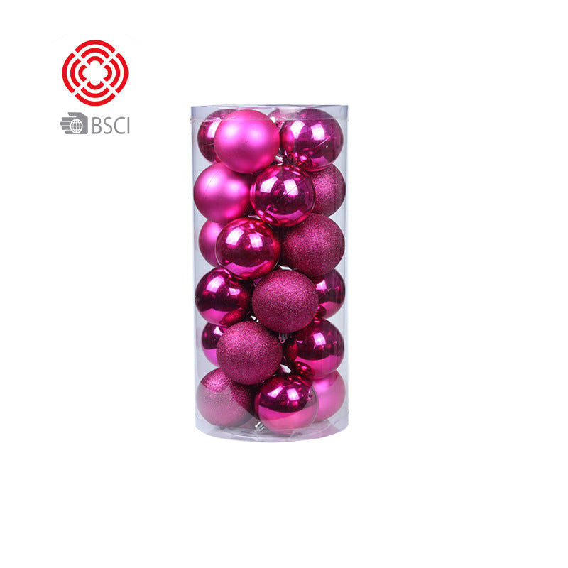 Plastic electroplated balls Christmas tree pendant