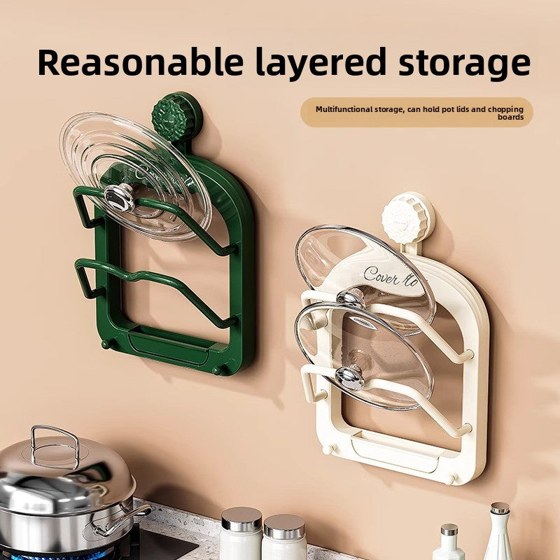 Wall-mounted kitchen storage rack